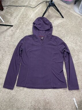 REI Women's Fleece Hooded‎ Long-Sleeve Top - Purple